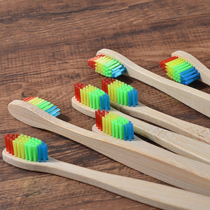 10-PACK Bamboo Toothbrushes