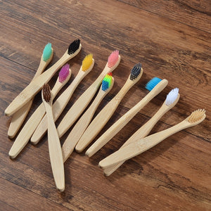 10-PACK Bamboo Toothbrushes