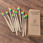 Load image into Gallery viewer, 10-PACK Bamboo Toothbrushes
